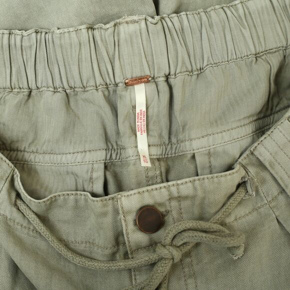 Free People Julien Wide-Leg Chino Trousers Pants Pleated Cotton XL NEW 282589 - Picture 9 of 9